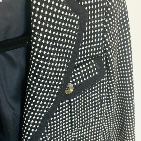 Rag & Bone Wool Micro Dot Black Blazer SZ medium - Picture 7 of 10